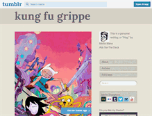 Tablet Screenshot of kungfugrippe.com